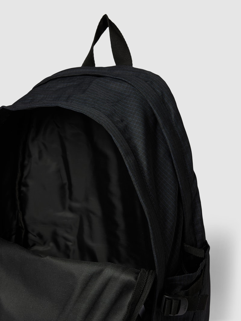 Rucksack mit Label-Print in schwarz