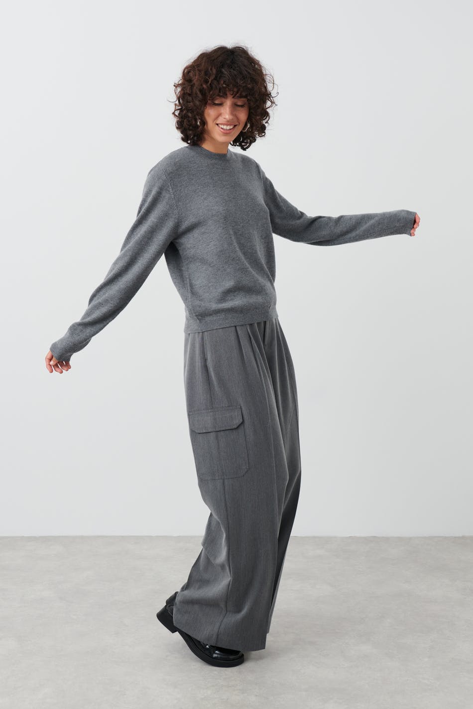 Fine knitted wool sweater