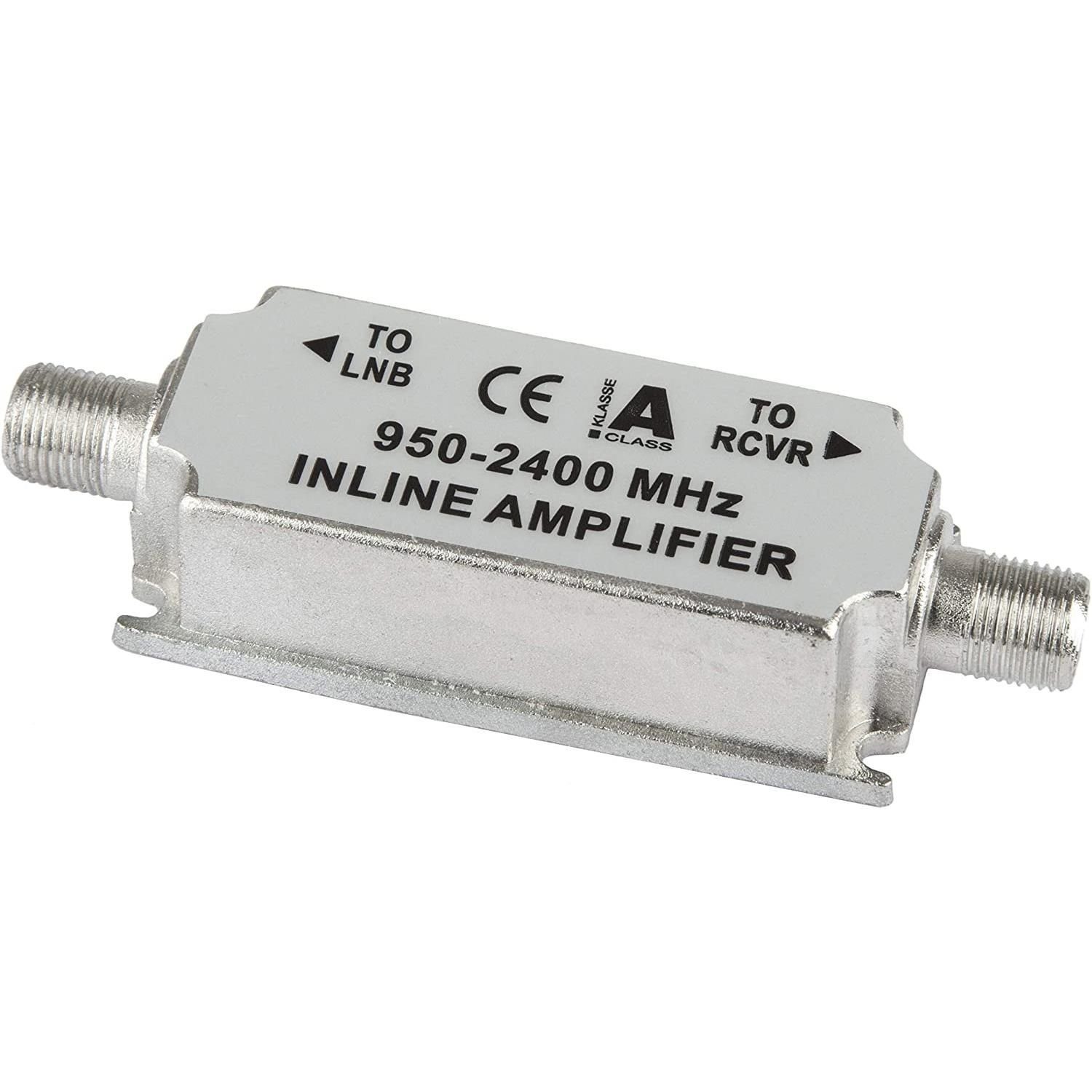 Digitalbox Inline-Verstärker, 20dB, silber-weiß (Inline-Verstärker) Zwischenverstärker