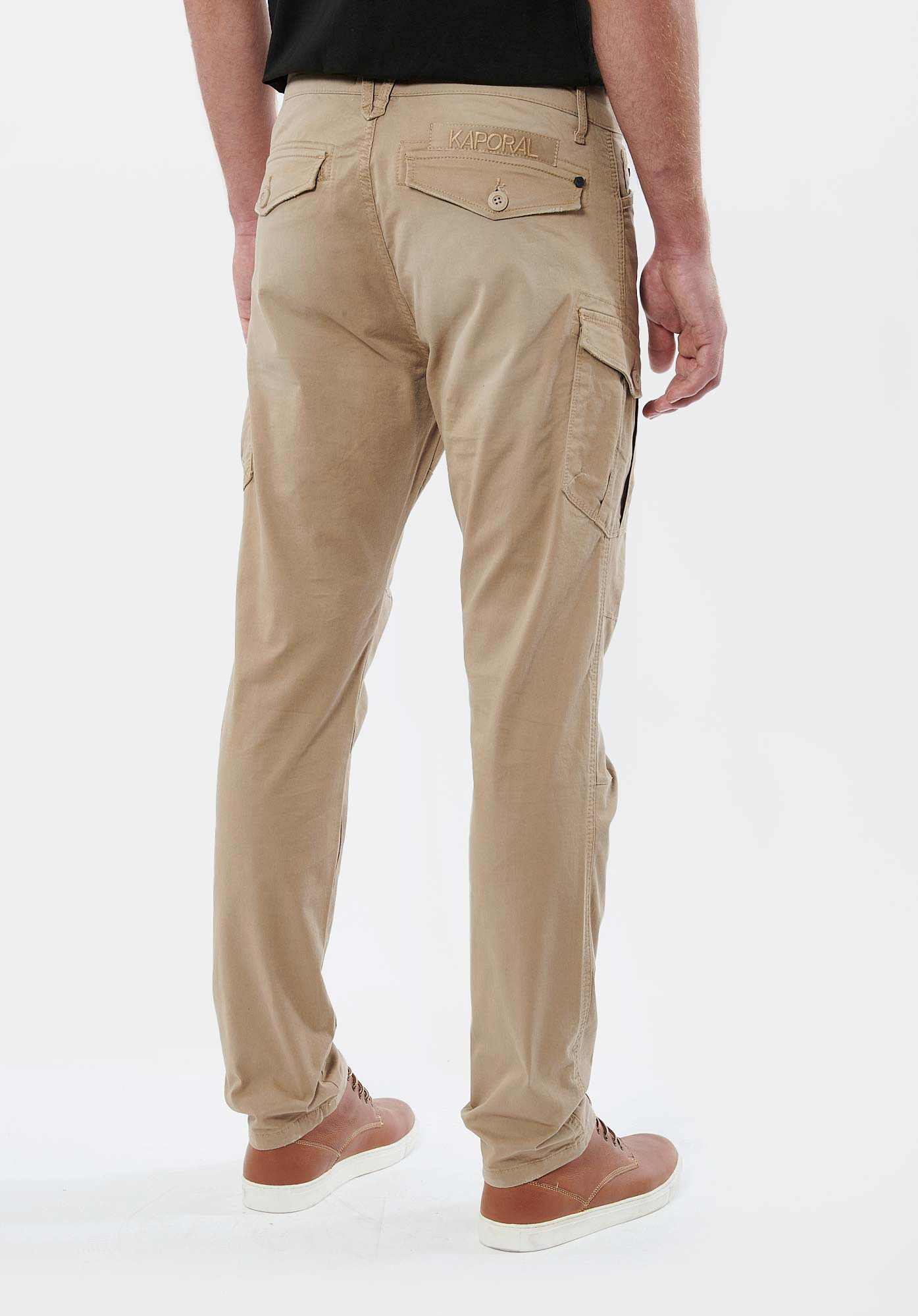 KALIS  Jean relaxed straight beige homme