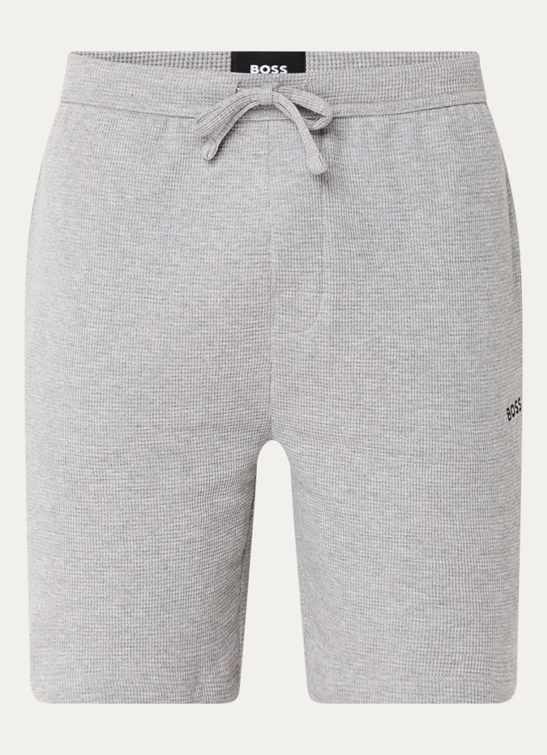 HUGO BOSS Textured pajama shorts