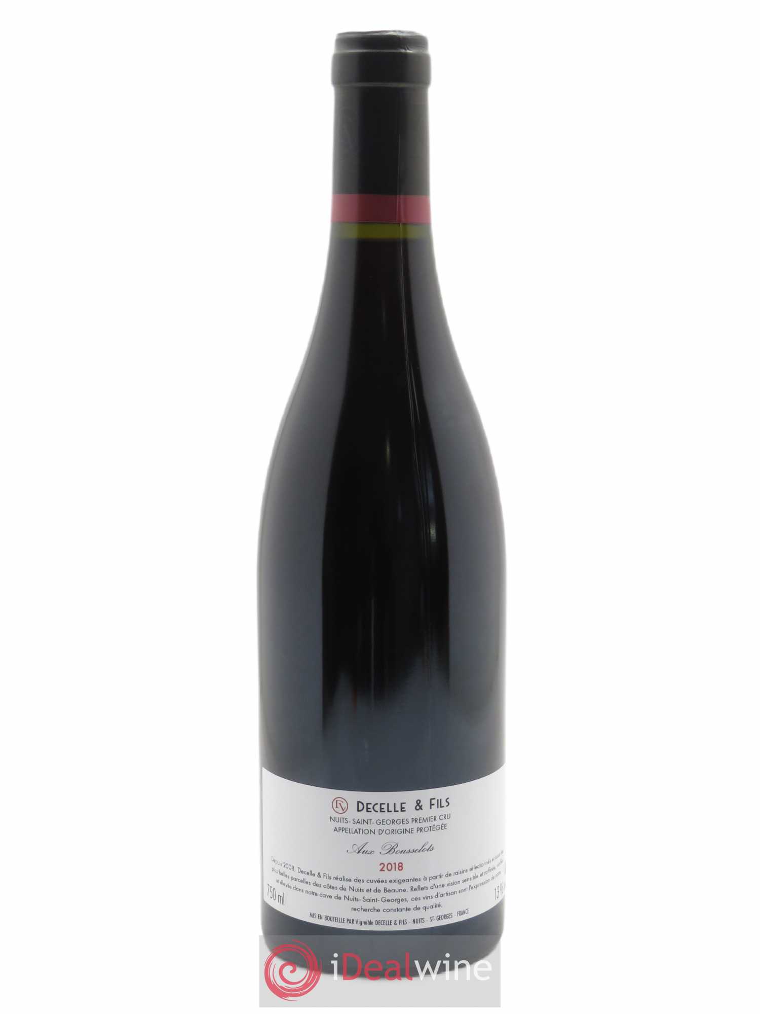 Nuits Saint-Georges 1er Cru Aux Bousselots Decelle & Fils (Domaine)  2018 - Lot de 1 Bouteille