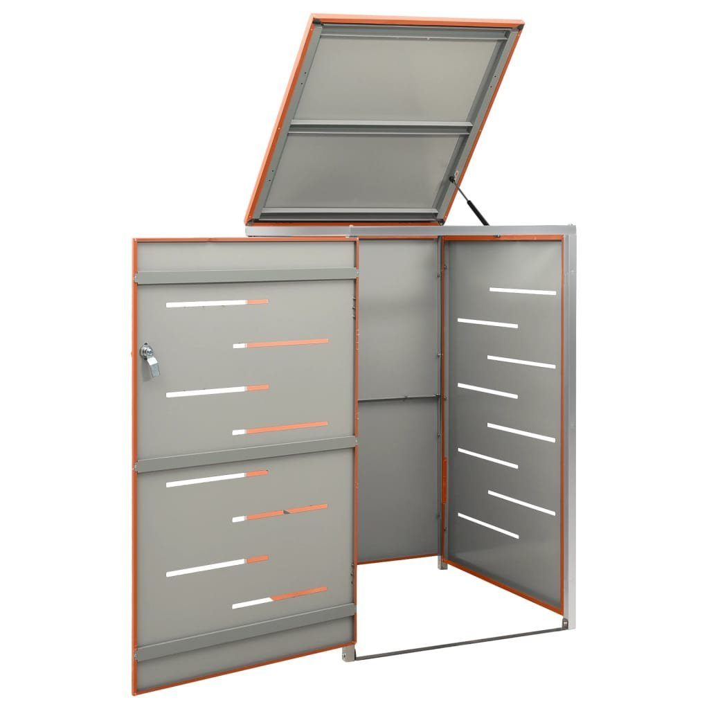 vidaXL Mülltonnenbox Mülltonnenbox für 1 Tonne 69x77,5x115 cm Edelstahl