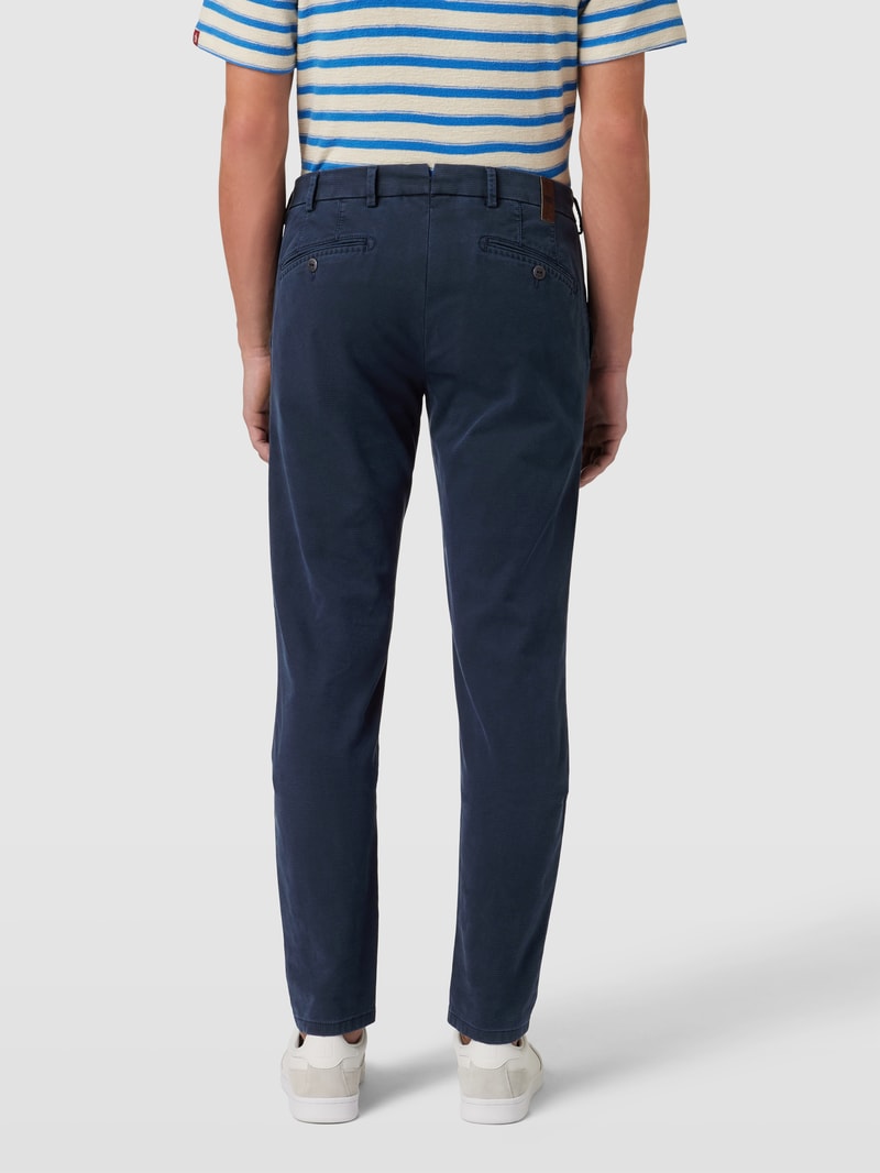 Stoffhose mit Knopfverschluss in blau