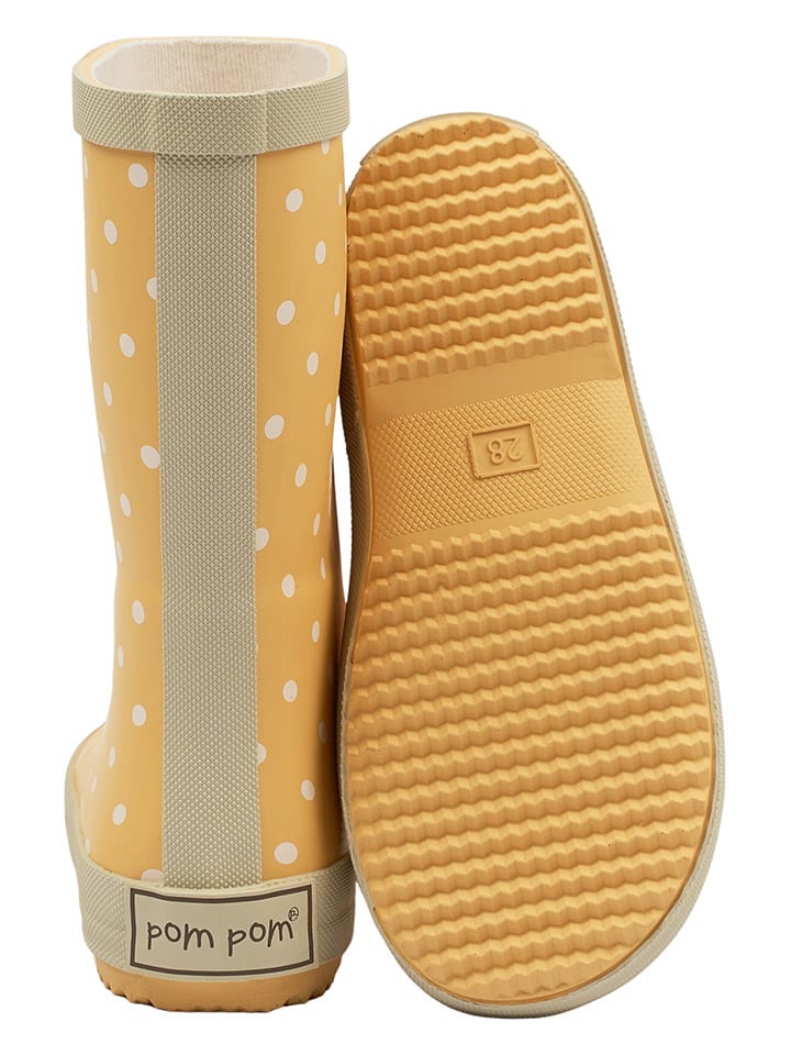 POM POM Gummistiefel in Gelb günstig kaufen