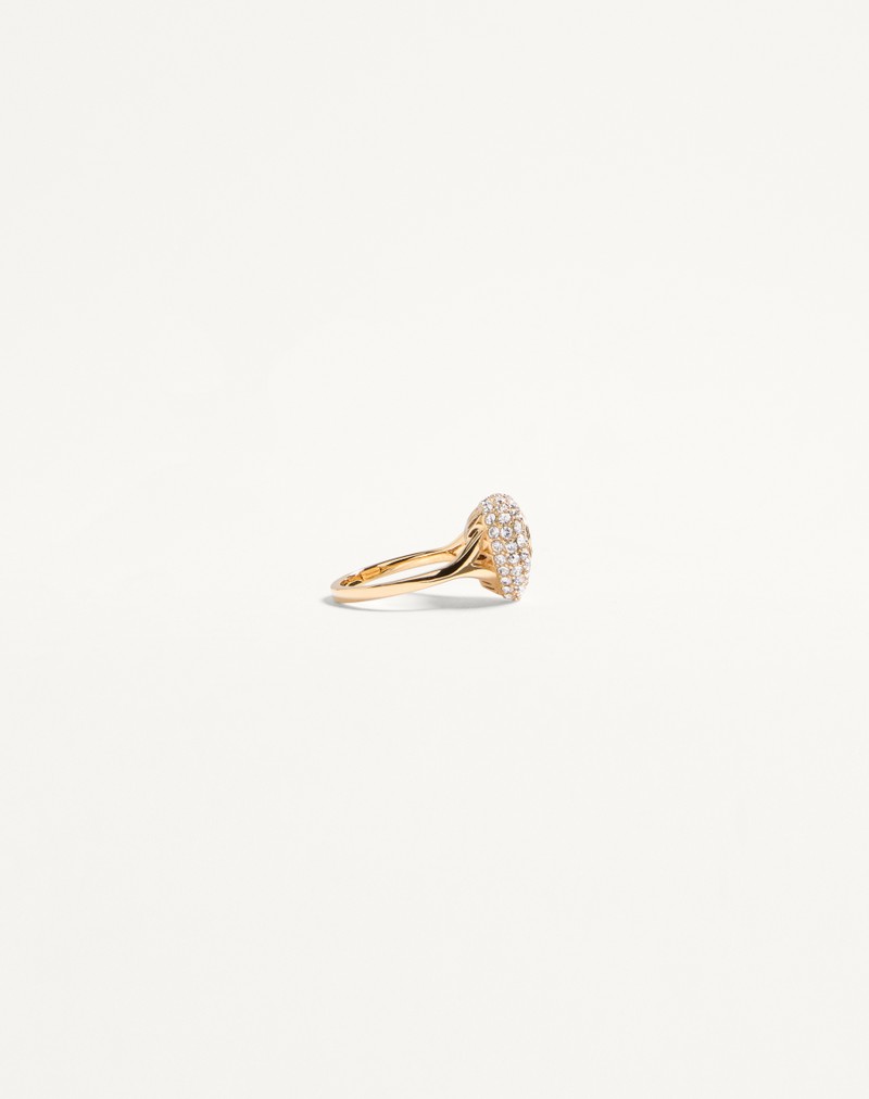 Coeur Royal-ring i metal, emalje og Swarovski®-krystaller