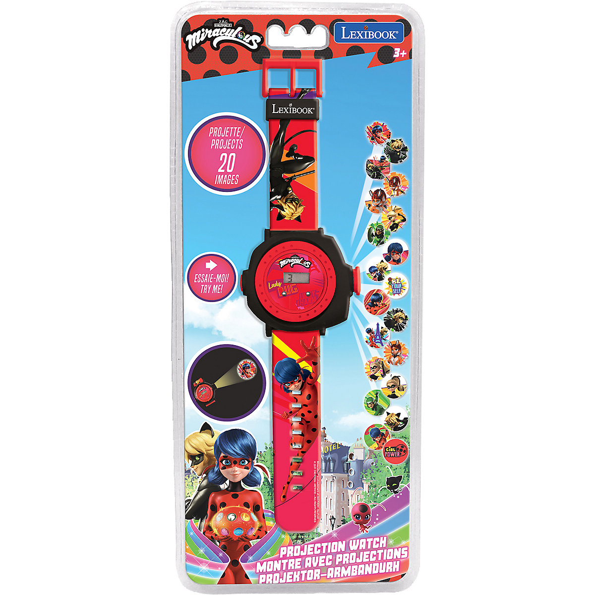 Kinderarmbanduhr Miraculous mit 20 Projektionen