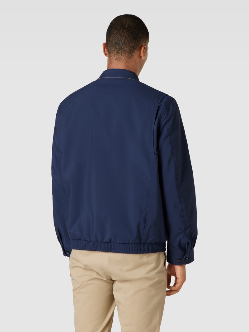 Jacke mit Umlegekragen Modell 'BI-SWING' in marineblau