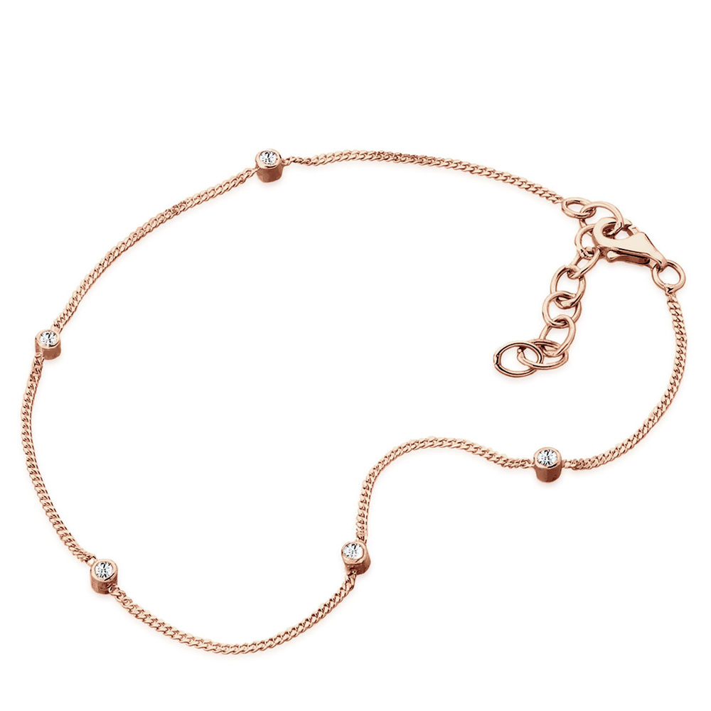 Elli Elli Bracelet de Cheville Dames Cristaux argent (925/1000) Bijoux