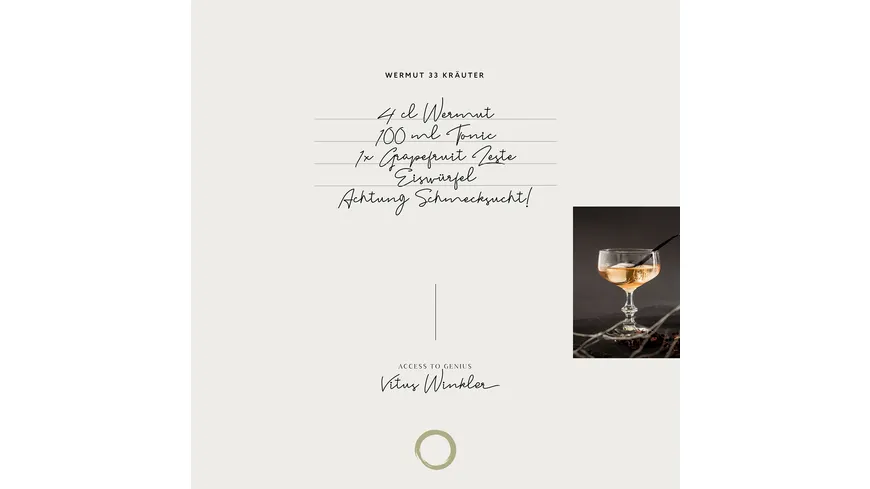 THE GOLDEN CIRCLE Wermut 33 Kräuter by Vitus Winkler 350 ml