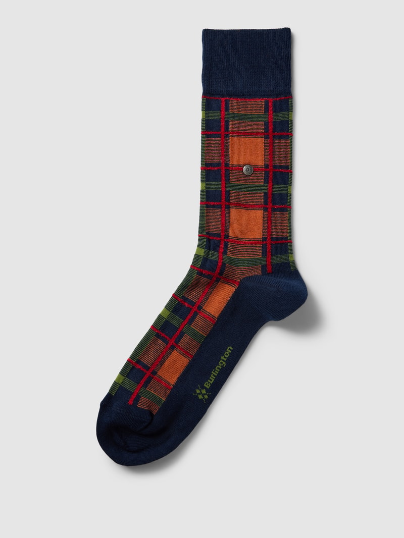 Socken mit Label-Stitching in marineblau