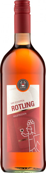 2022 VIER SCHOPPEN Rotling Qualitätswein halbtrocken 1,0 L - Winzergemeinschaft Franken eG