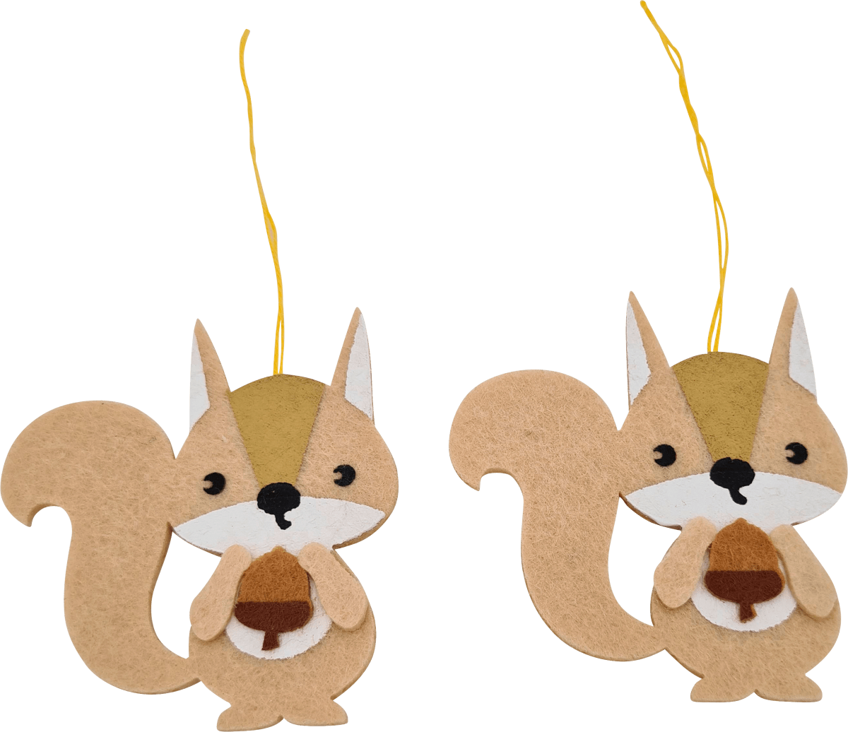 Filz Eichhörnchen zum Aufhängen, 1 St