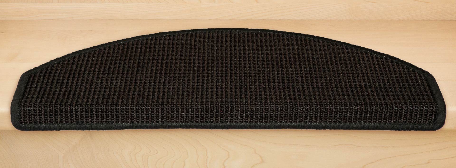 Stufenmatte Stufenmatten Sisal New Halbrund Anthrazit 14 Stück, Metzker®, halbrund, Höhe: 6 mm, 14 Stück im Set - Anthrazit
