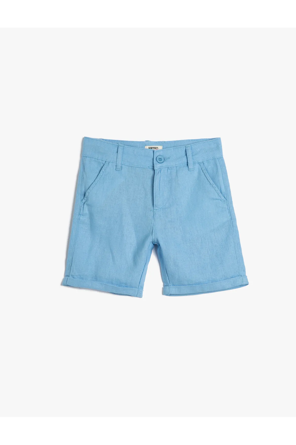 Koton  Leinenshorts mit Knöpfen und Taschen