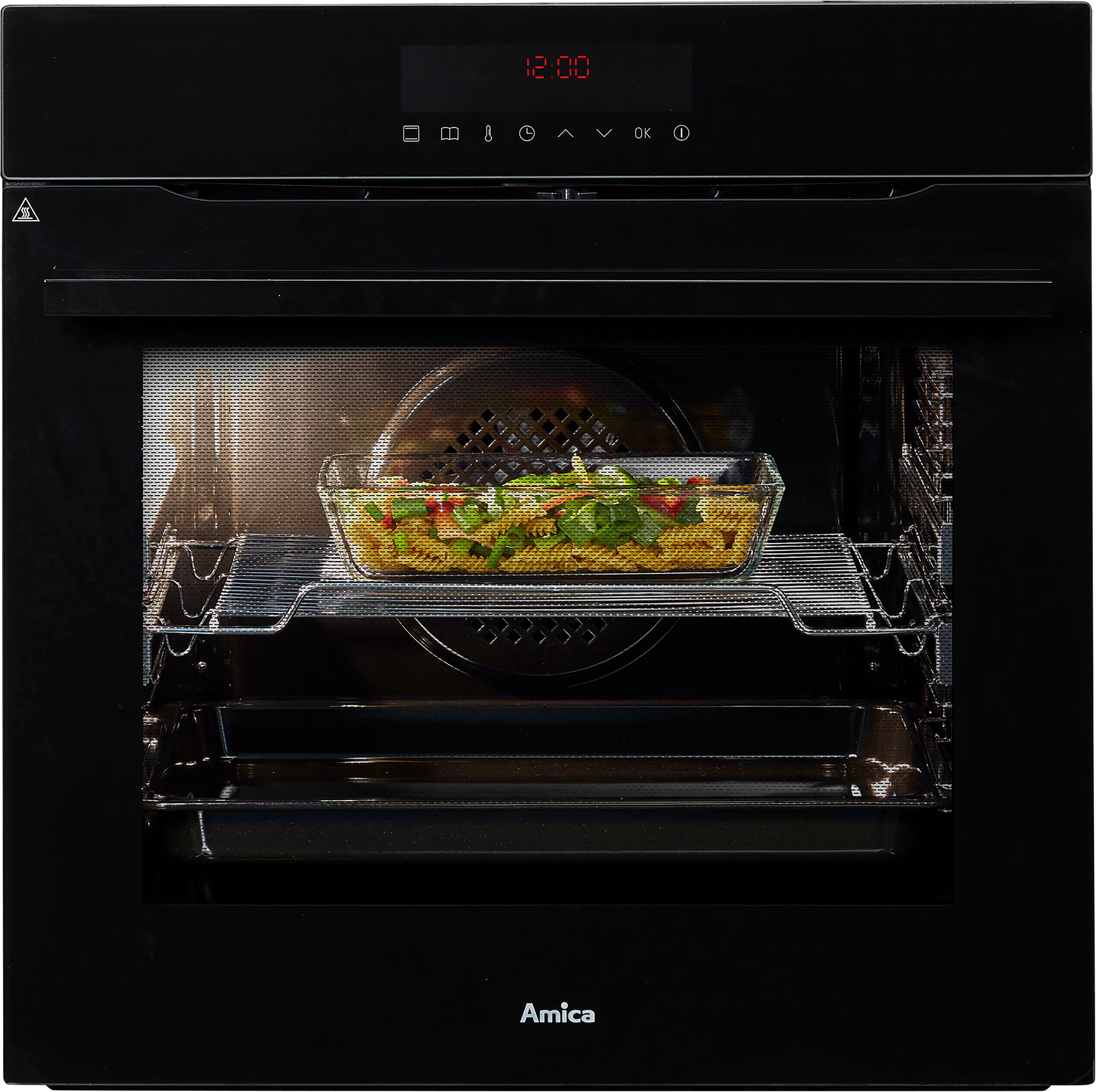 Amica Pyrolyse Backofen EBPX 946 610 S, mit 2-fach-Teleskopauszug, Pyrolyse-Selbstreinigung, XXL-Garraum
