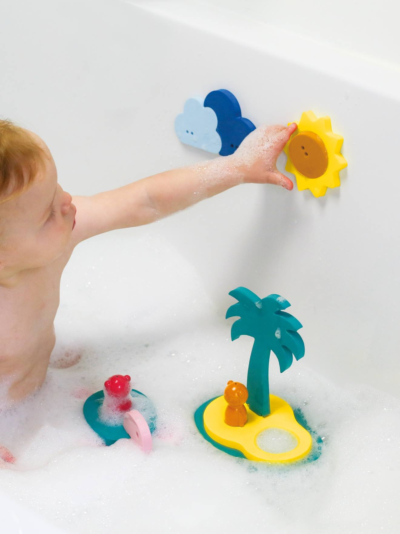 Quut Baby Badewannenpuzzle FRIENDS QUUT - mehrfarbig
