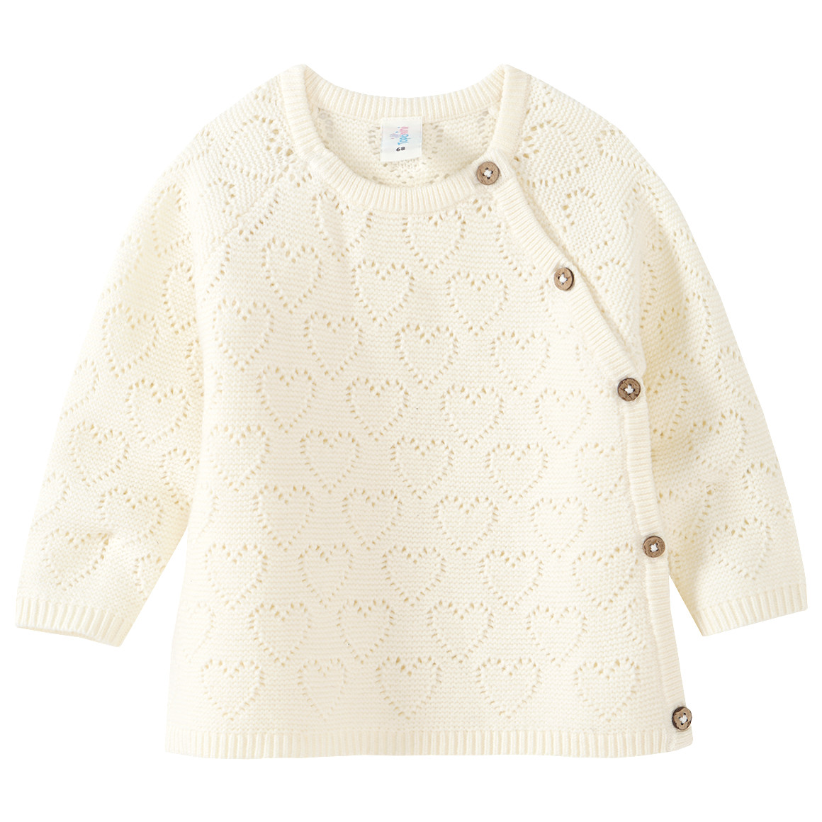 Newborn Strickpullover mit Ajour-Muster