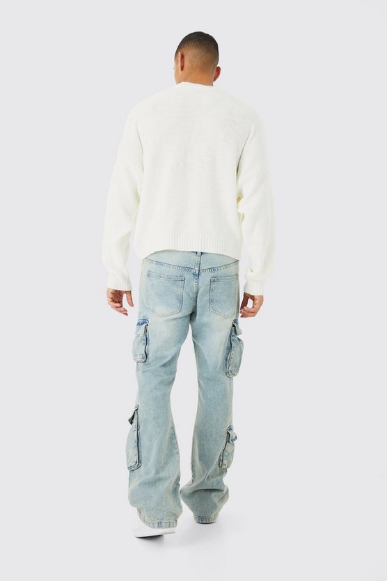 Kastiger Zopfmuster-Pullover