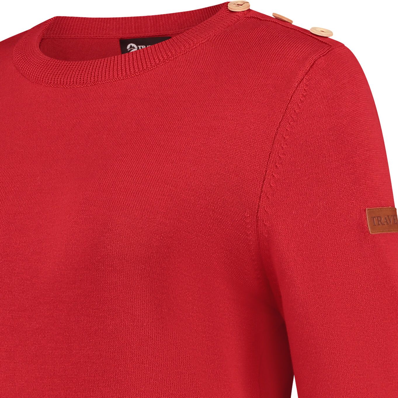 Travelin' Vadstena Red Damen Pullover