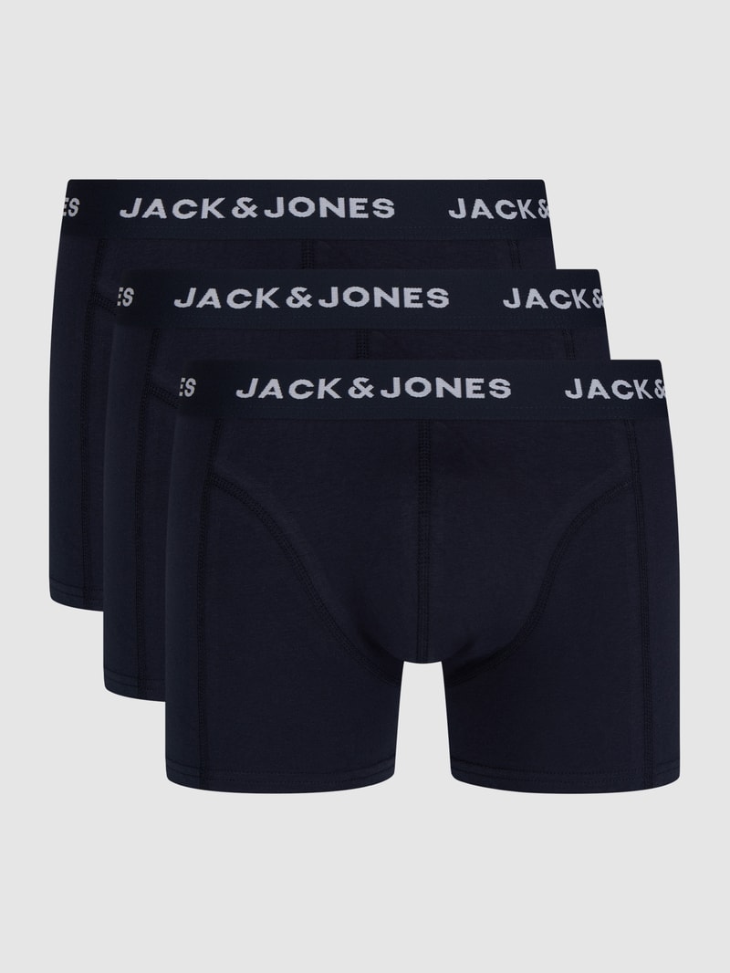 Comfort Fit Trunks mit Stretch-Anteil im 3er-Pack Modell 'Anthony' in marineblau