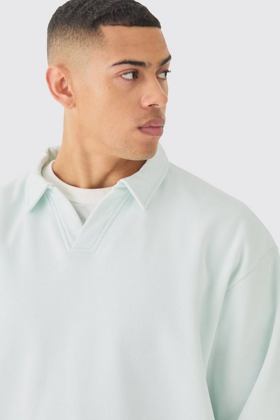 Oversize Rugby-Poloshirt