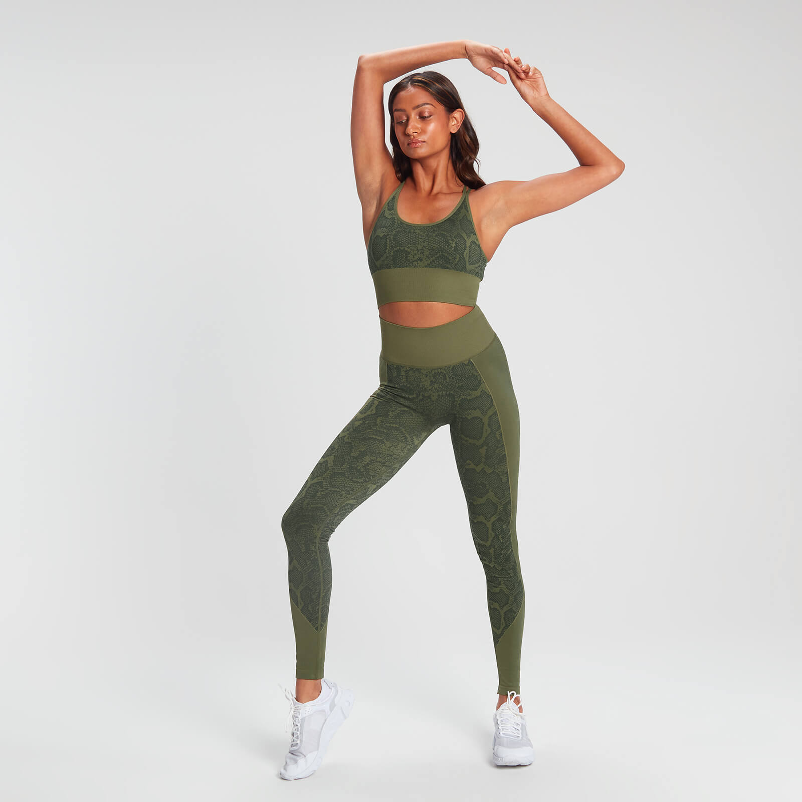 MP Snake Seamless Sports Bra - Green