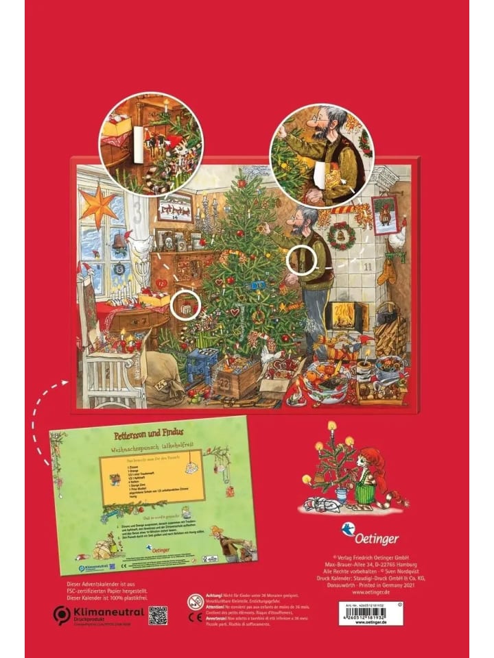 Oetinger Verlag Pettersson und Findus. Adventskalender günstig kaufen onesize
