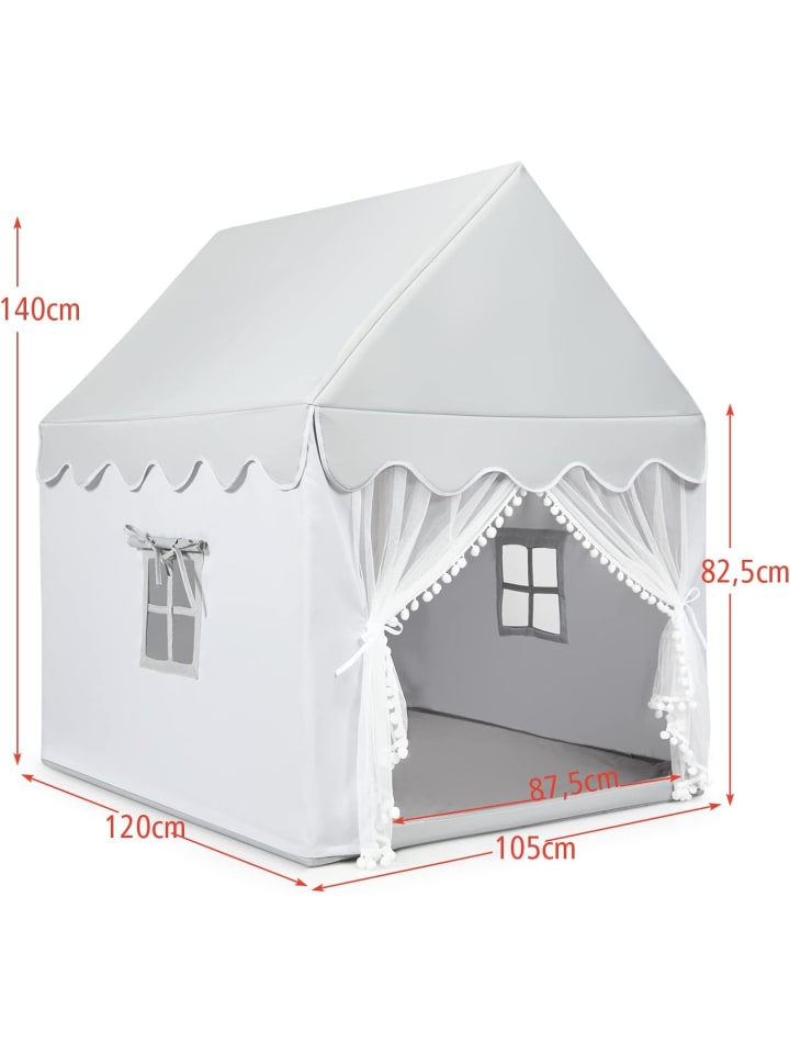 COSTWAY Spielhaus in Grau günstig kaufen 120 cm
