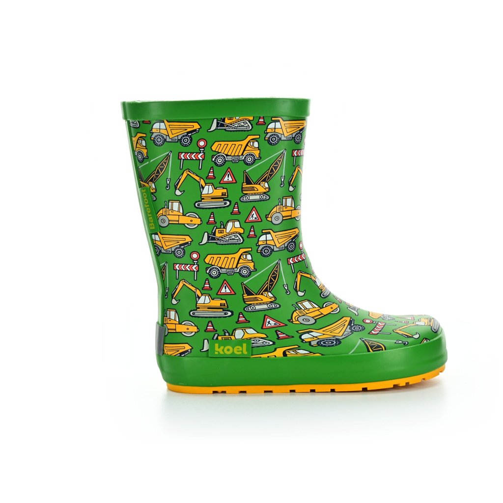 Koel4Kids Tractor Green (Wellie Bare) Gummistiefel