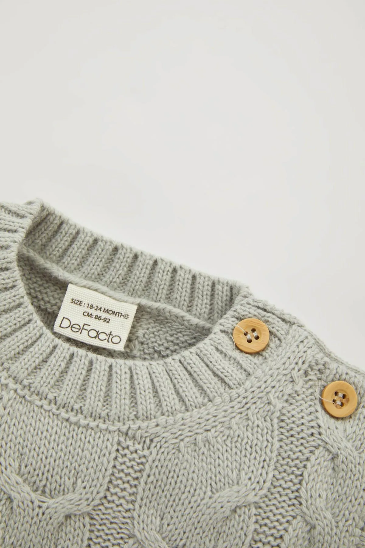 DeFacto  3-teiliges Set mit Hemd, Pullover und Hose für Babys
