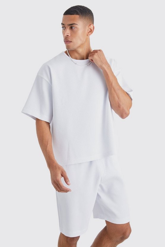 Oversize Hemd und Shorts