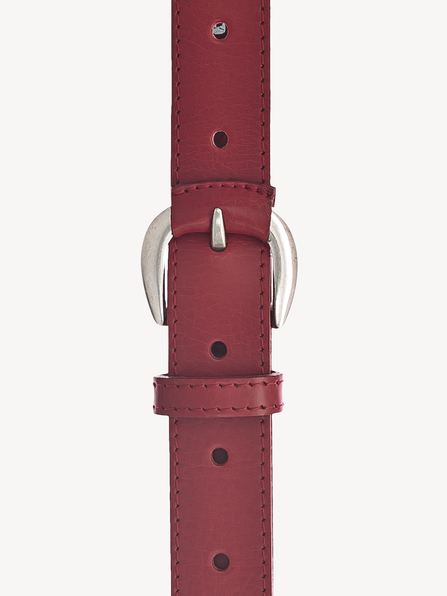Ceinture en cuir - rouge