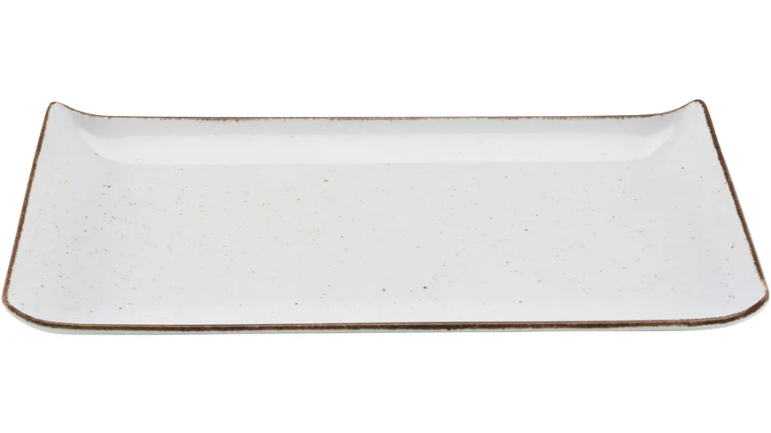 CreaTable BBQ Platte Vintage Nature 30 cm Weiß