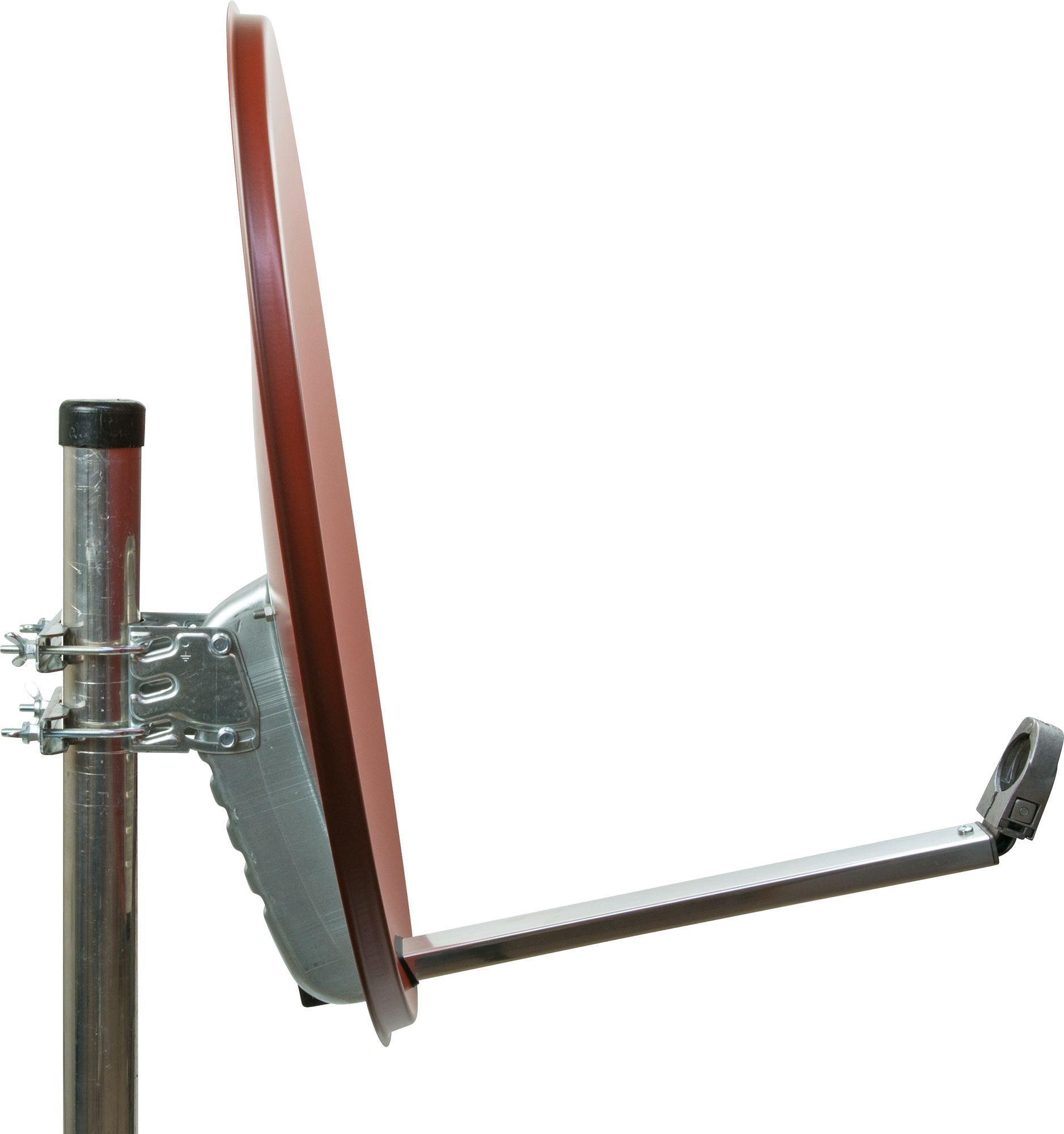 Schwaiger SPI621 ziegelroter 65 cm Alu-Spiegel