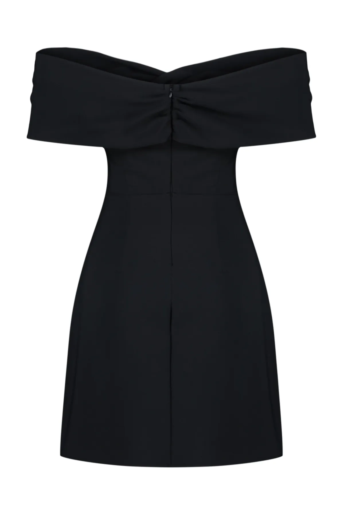 Trendyol Collection  Schwarzer Carmenkragen - Elegantes Abendkleid