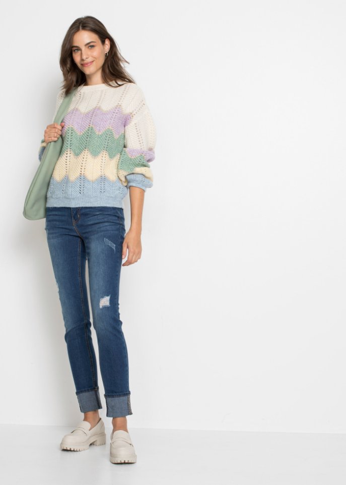 gemusterter Pullover