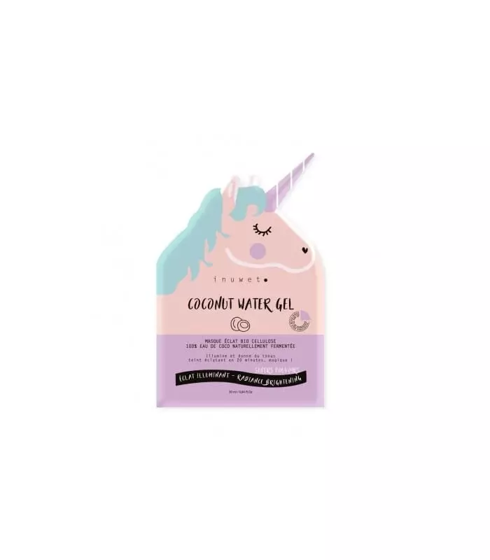 COCONUT WATER GEL Masque Visage Eclat Illuminant Bio Cellulose Eau de coco