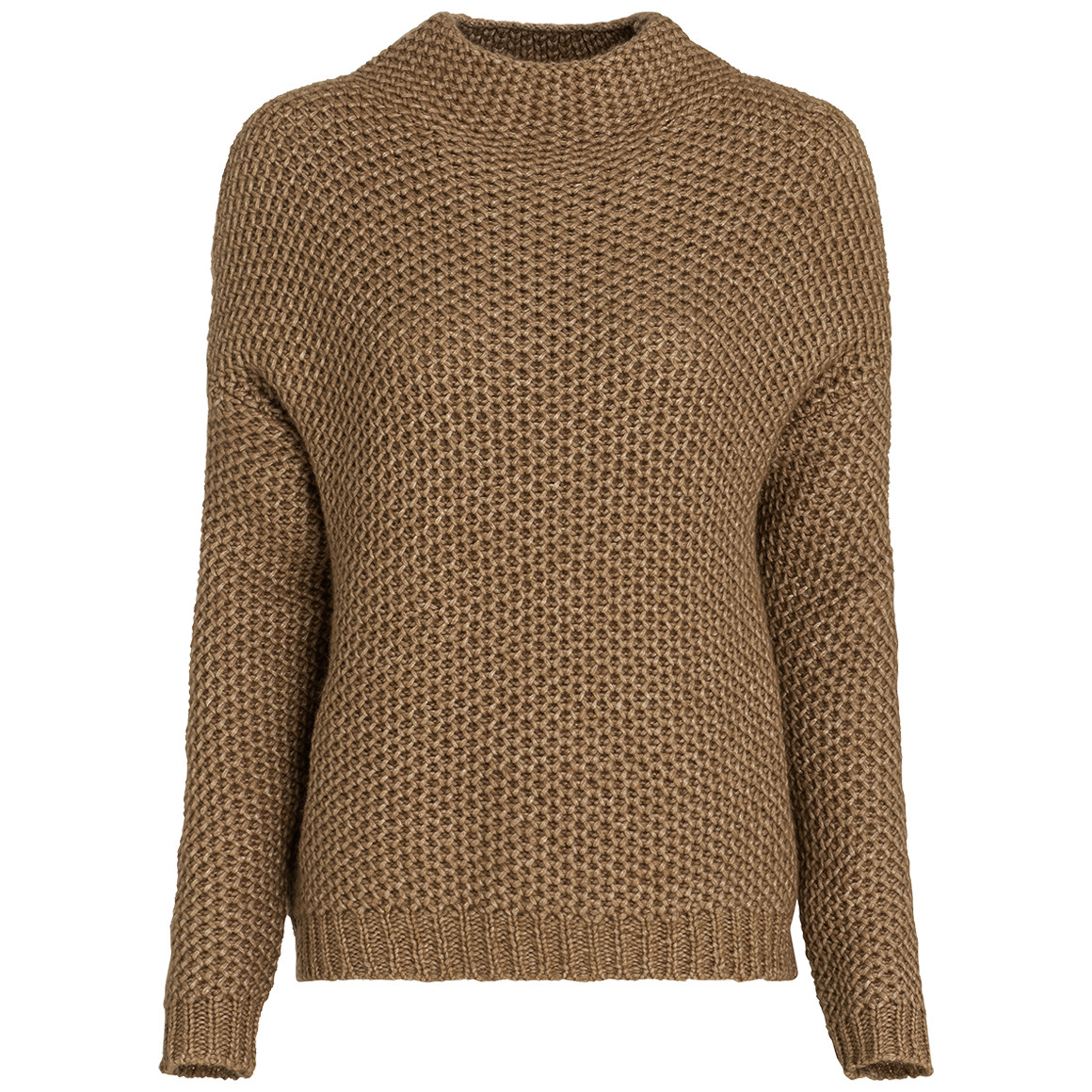 Damen Strickpullover mit Stehkragen