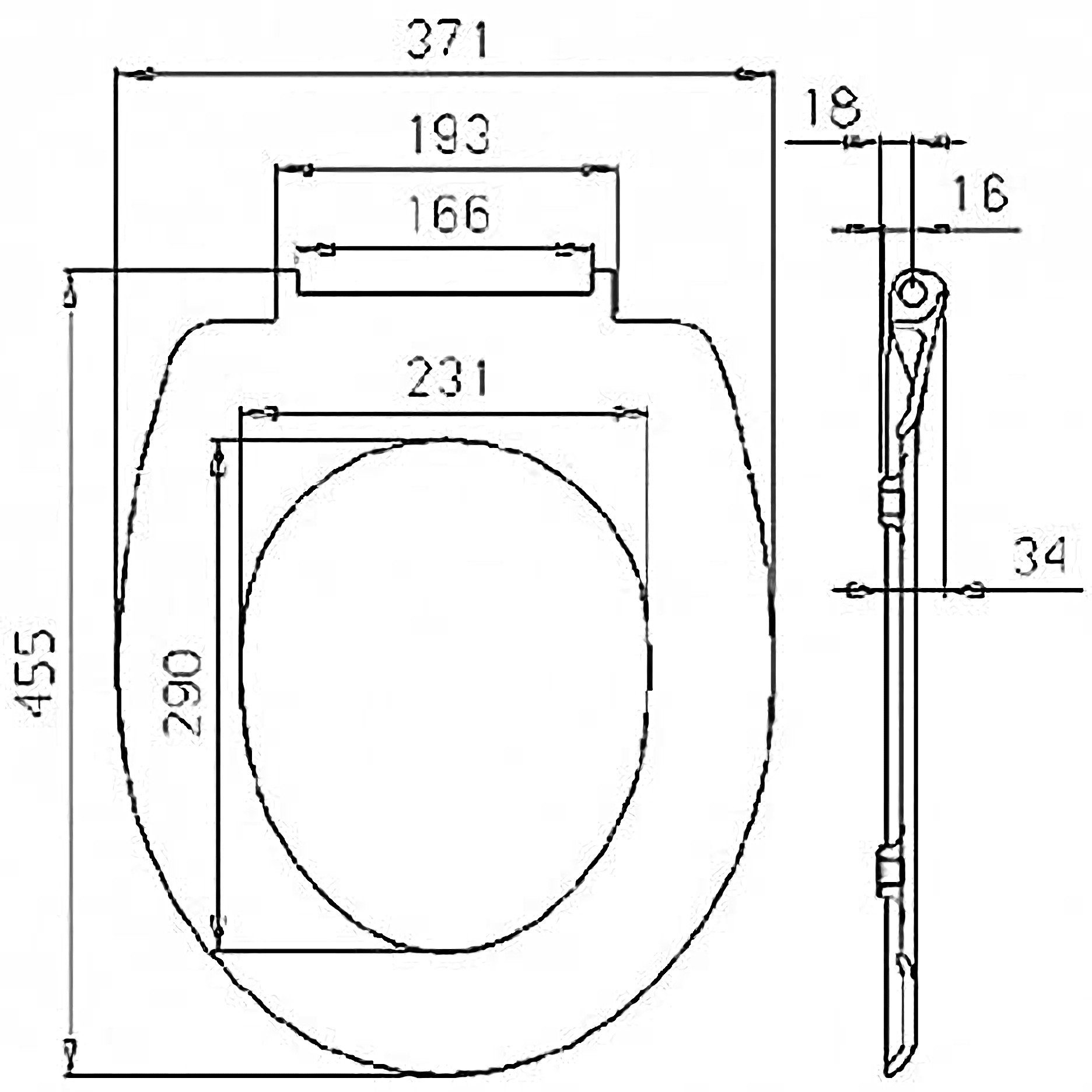 Woltu WC-Sitz (1-St), mit Absenkautomatik, Duroplast, Softclose Scharnier