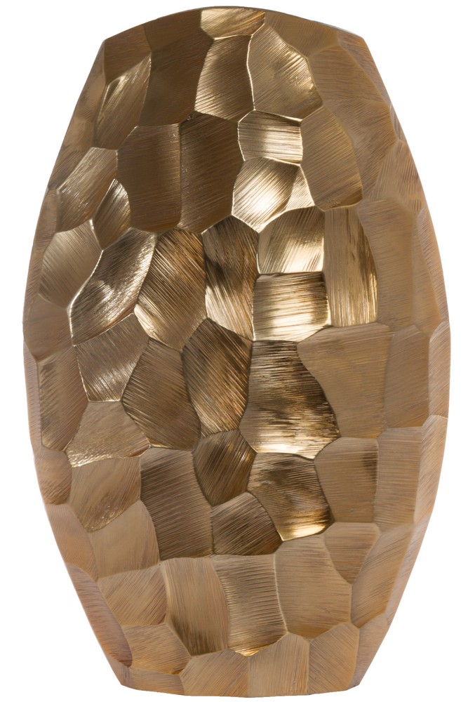 MyFlair My Flair Vase gehämmert gold, klein