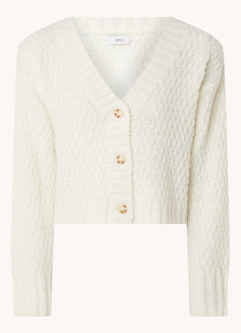 Cardigan Envii Enbuckthorn din amestec de lână alpaca.