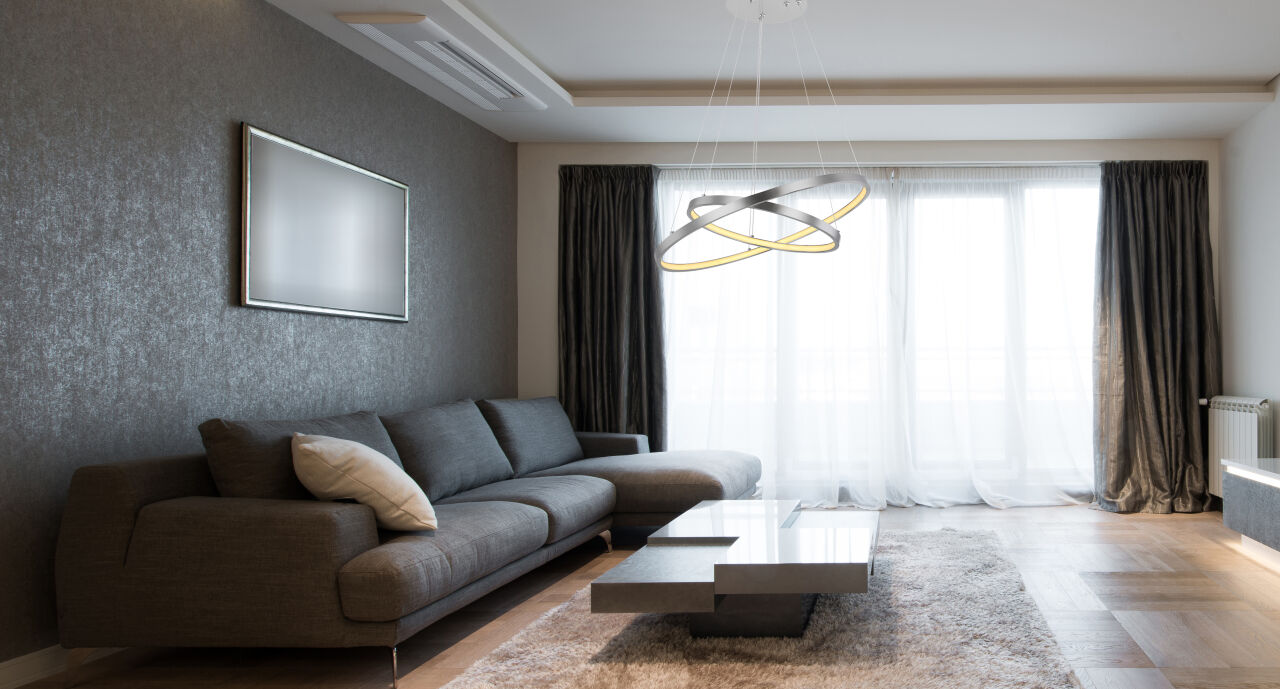 Globo Lighting - RALPH - Hängeleuchte Metall Nickel matt, LED