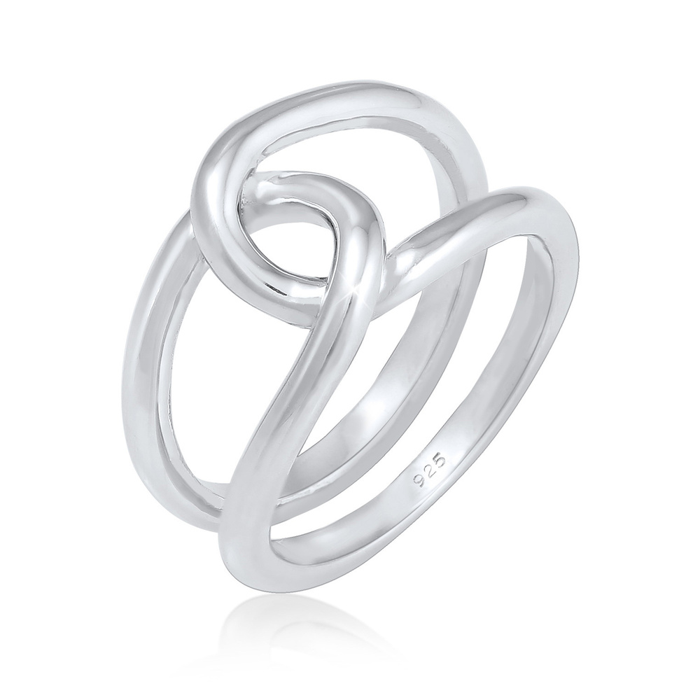 Elli Elli Bague Organique Filigrane Bague Femme - Argent (925/1000) Bague