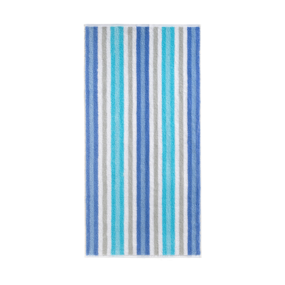 Handtuch Streifen blau/weiß