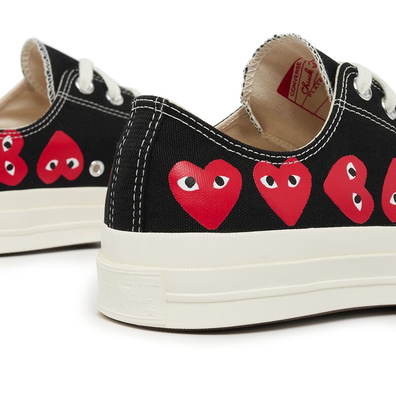 Comme des Garcons Play Multi Heart Chuck Taylor All Star '70 Low Black