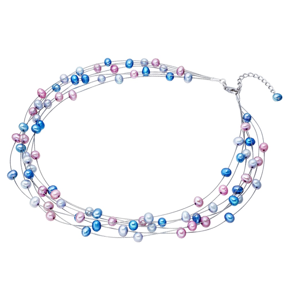 Valero Pearls Collier de perles Perle de culture d'eau douce Perle de culture d'eau douce en Mu collier