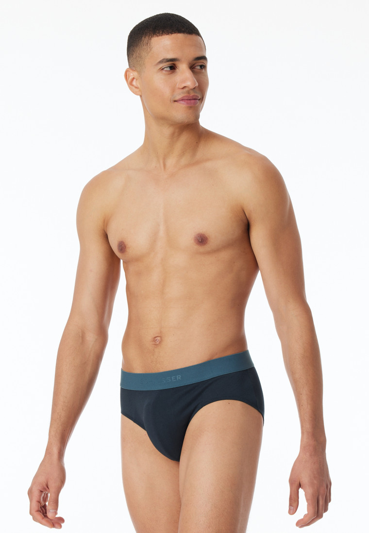 Rio-Slips 3er-Pack Organic Cotton Webgummibund mehrfarbig - 95/5