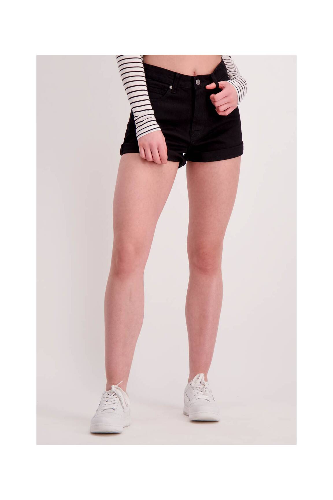 Dr Denim Shorts 1 Femme couleur noir