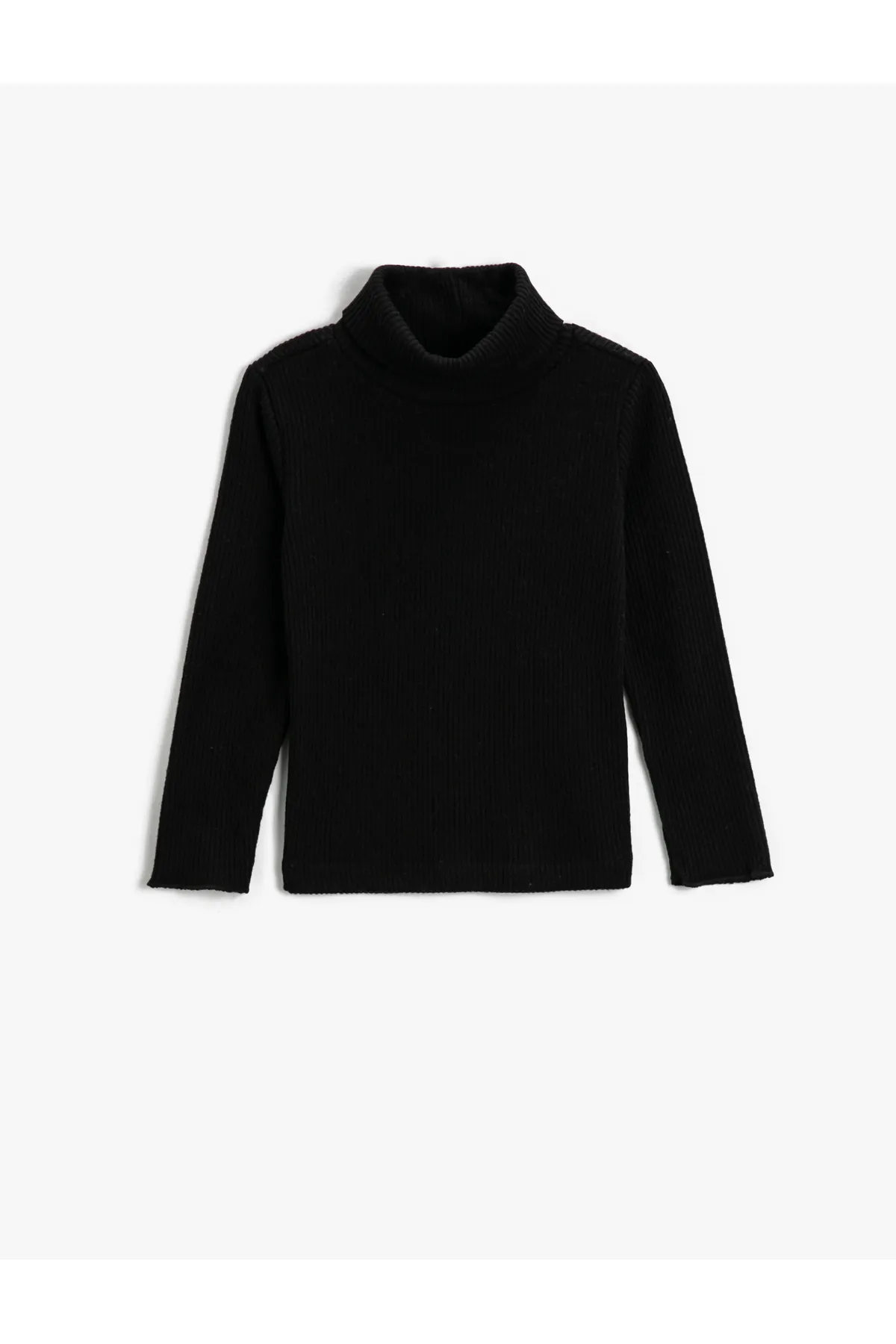 Koton  Basic-Rollkragen-T-Shirt mit weicher Rippstruktur